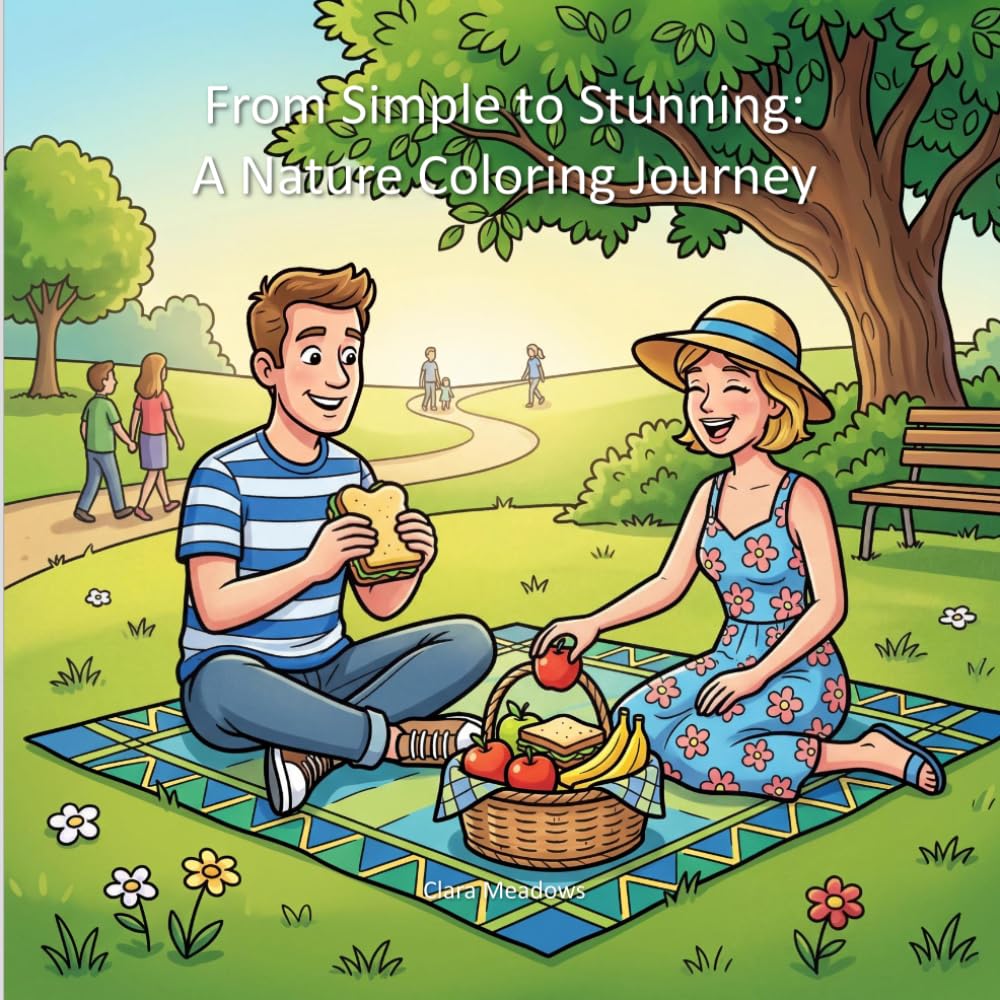 From Simple to Stunning: A Nature Coloring Journey: A Journey Through Nature's Simplest Scenes to Its Most Intricate Wonders