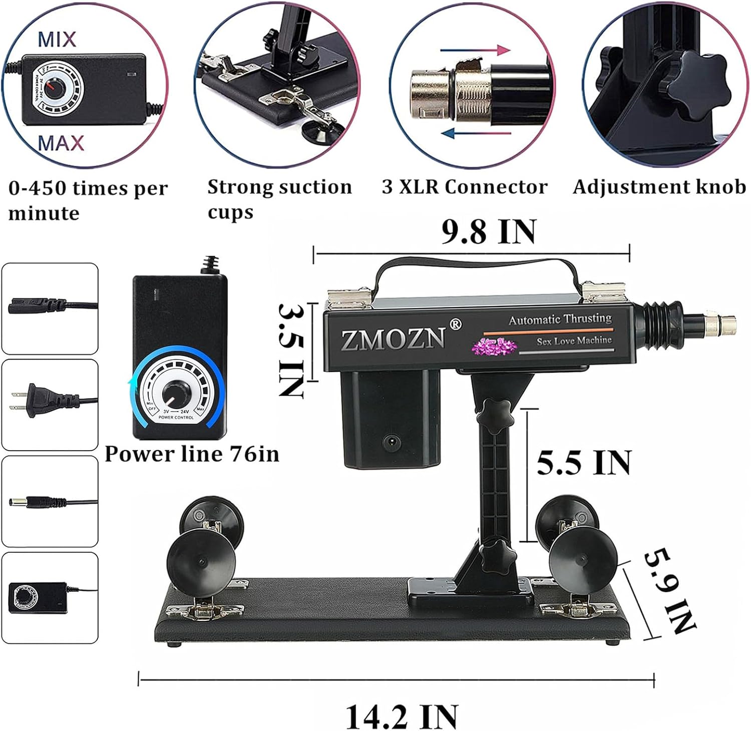 Automatic Sex Machine Sex Toys with Realistic Dildo Sex Huge Cock for Female Masturbation, Gay Couple Adult Masturbator Love Machine Device Gun with 7 Attachments