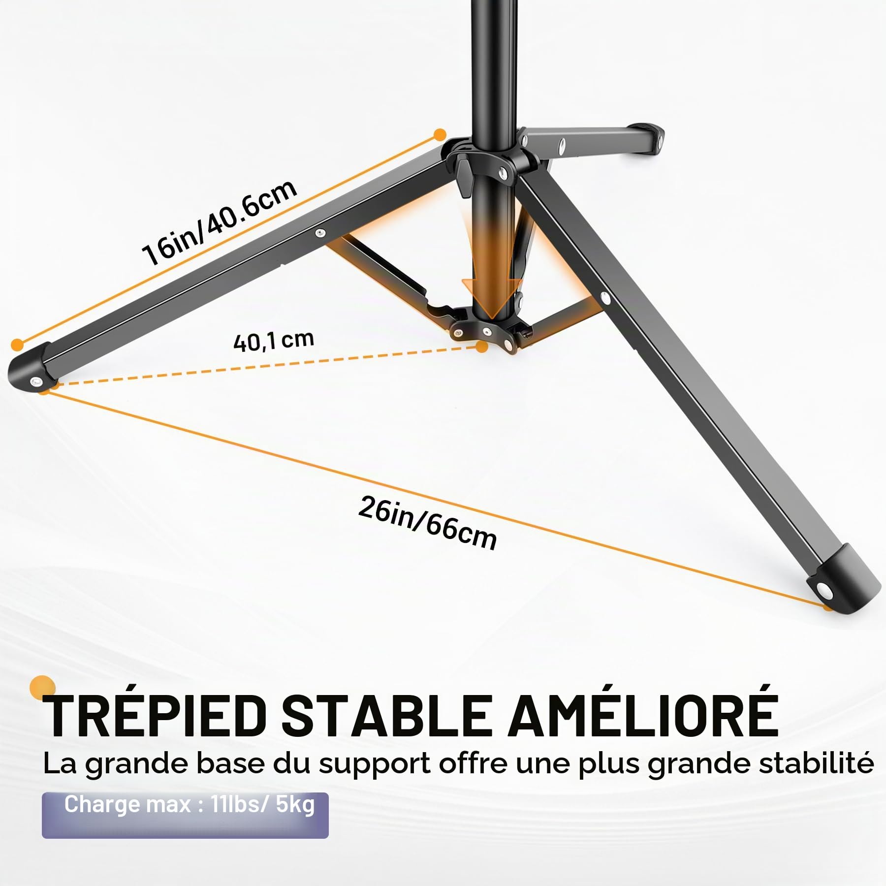 Victiv 224cm Haute Trepied Smartphone, Trépied Téléphone en Aluminium avec Col de Cygne Réglable, Télécommande, Support Telephone, Extensible Trépieds Appareil Photo avec Rotule à 360° pour DSLR Canon