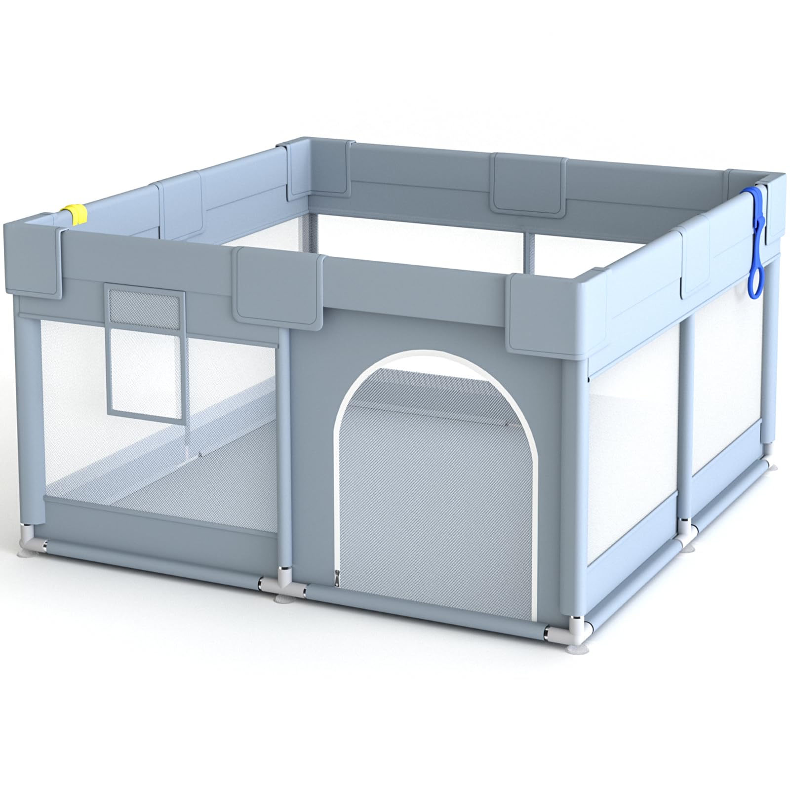 LulliSpace Baby Playpen,Playpen for Kids and Toddlers,Kids Activity Centre Safety Play Yard,Indoor&Outdoor,47"X47" Small Baby Playpen,Breathable Mesh