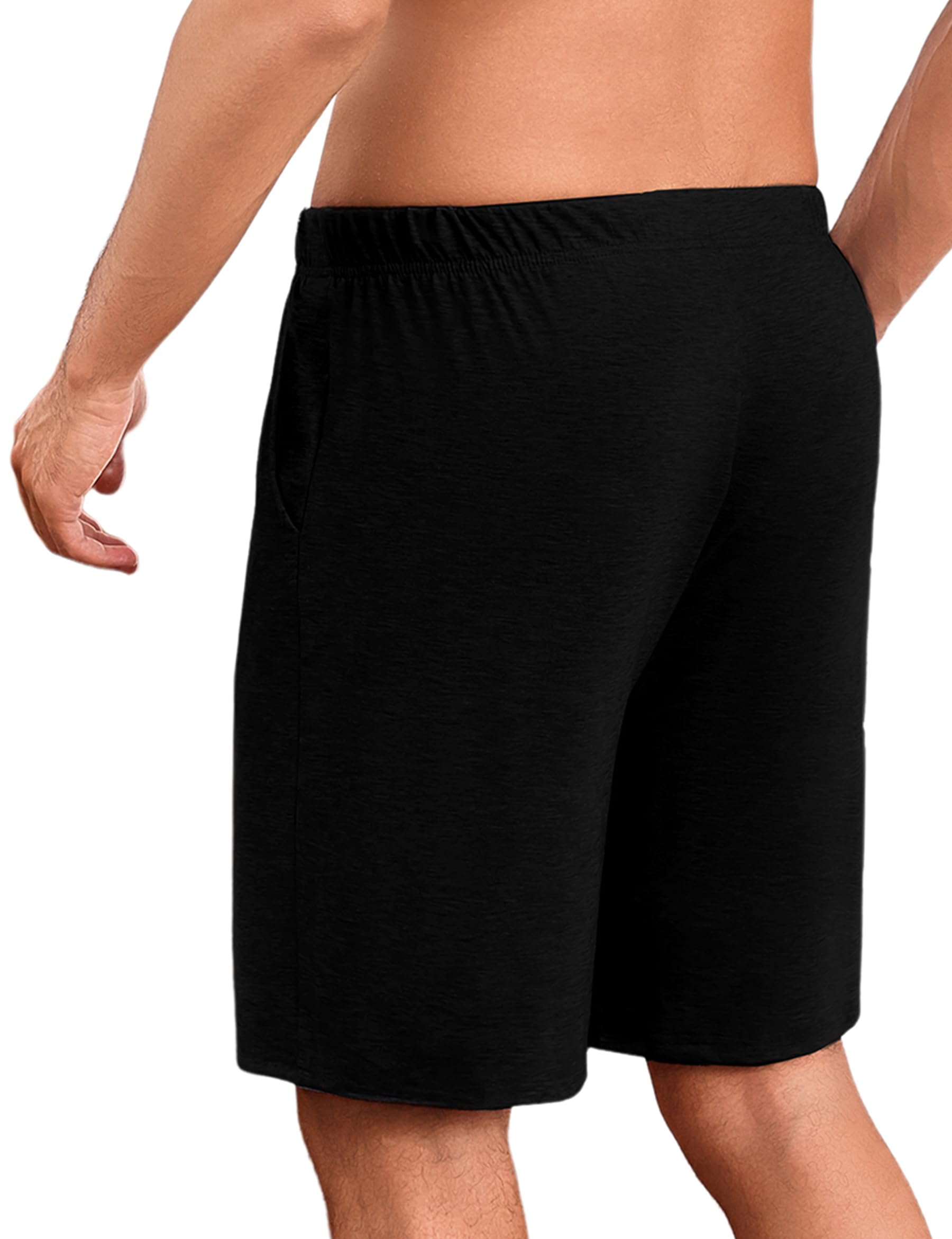 Uniexcosm Pantalones Pijama Corto para Hombre Algodón Verano Pantalones Shorts con Bolsillos Casual Ropa de Dormir