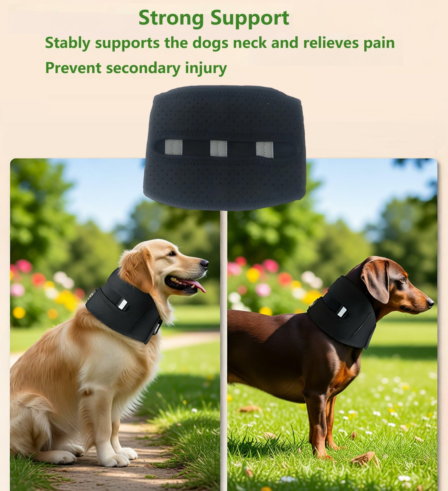 Collar cervical para mascotas para aliviar el dolor de perros y gatos, envoltura canina que protege heridas y cura, debido a la artritis y lesiones, soporte cervical ayuda a recuperarse de