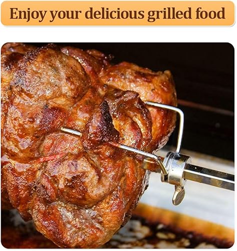 Miniatura 6 de Kit de asador de parrilla para barbacoa de hasta 220 libras, asador de asador de cerdo, resistente, para asador de cerdo, cordero, al aire libre,