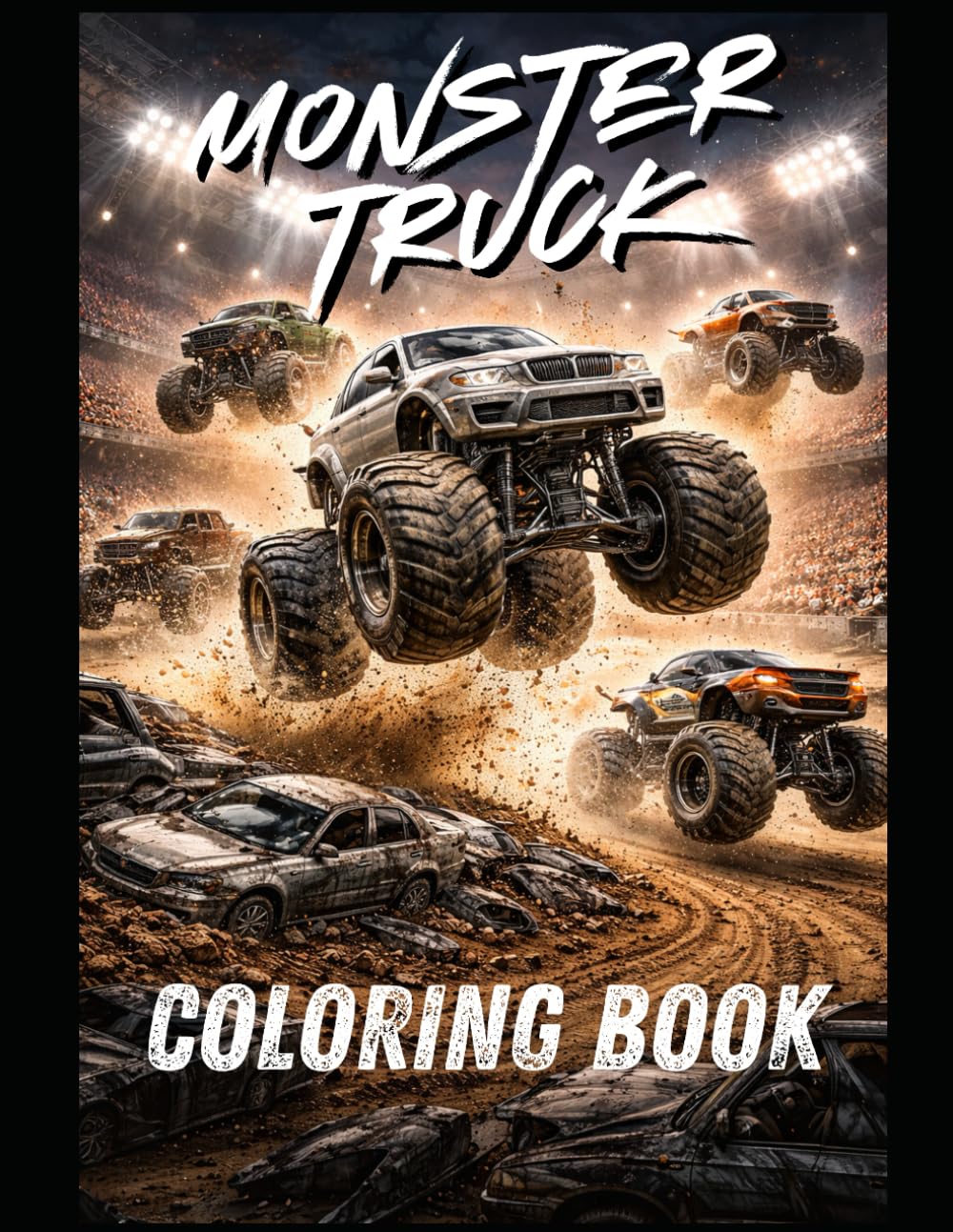 Monster Trucks Coloring Book