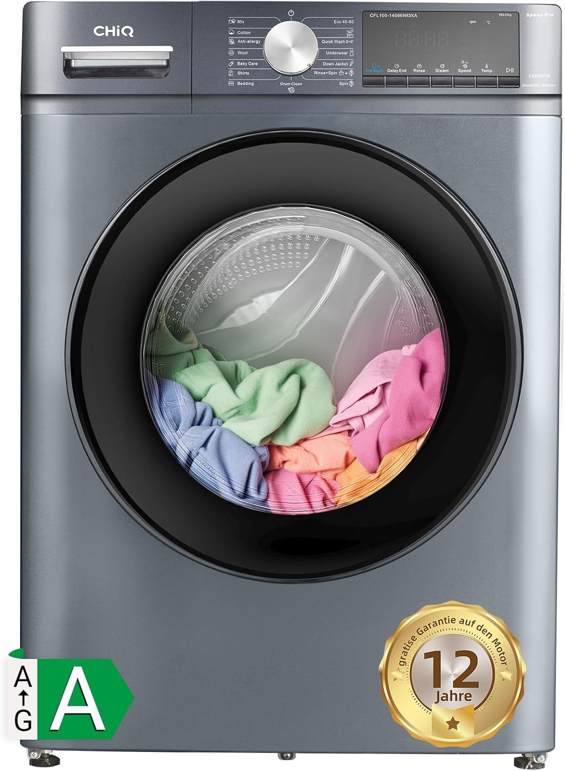 CHiQ CFL100-14586IM3XA 10kg Front-Load Washing Machine