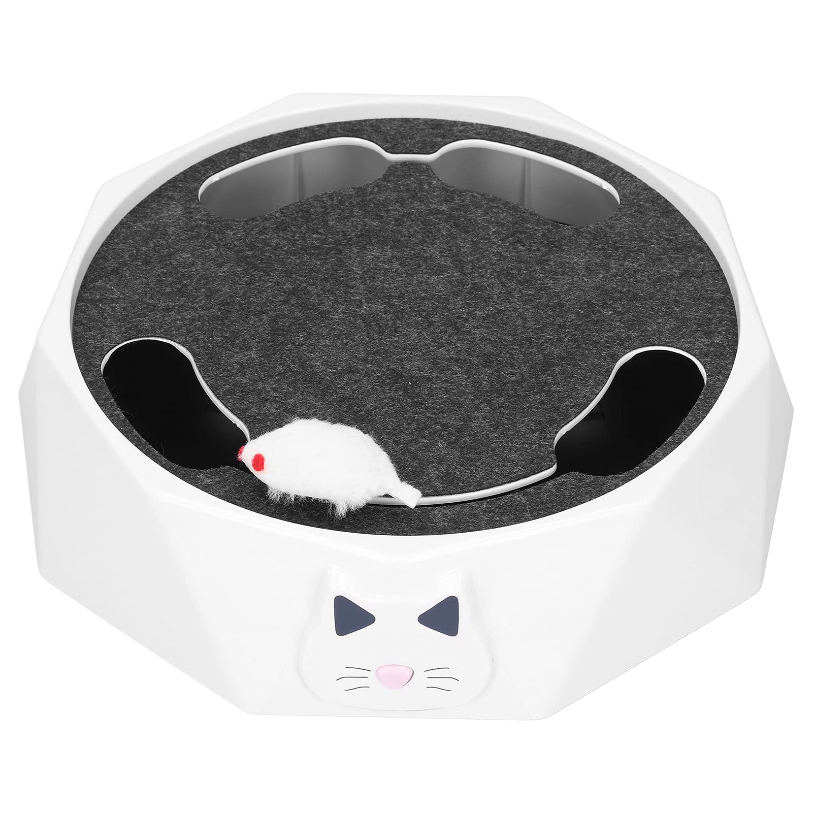 Catch Mouse Cat Toy Teaser Interactif avec Effets Sonores Réglable 2 Vitesses pour Le Plaisir à la Maison 26 Cm de Diamètre