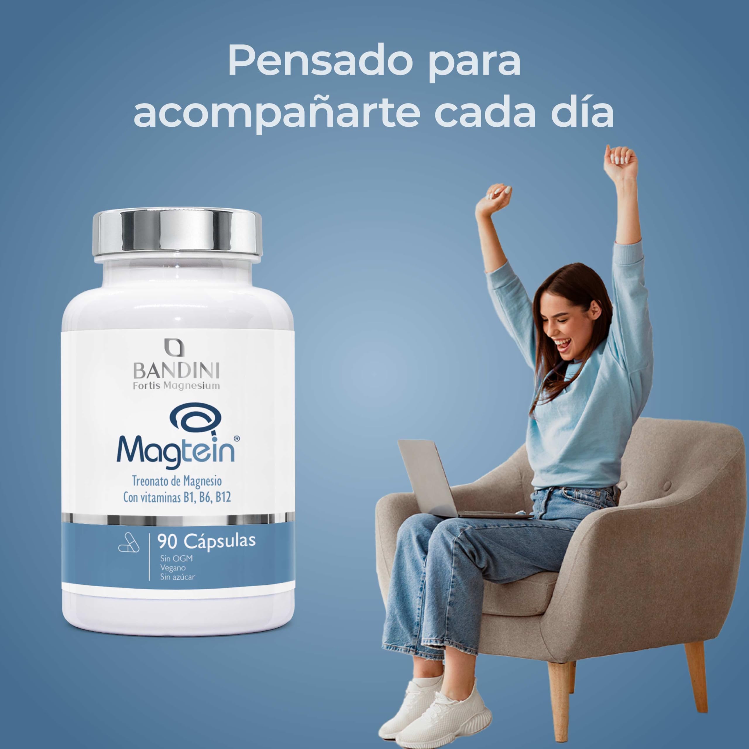 Bandini® L-Treonato de Magnesio Magtein® - 90 cápsulas veganas