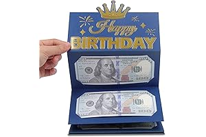 HOMANGA Birthday Money Envelope for Cash Gifts, Surprise Cash Envelope for Men...