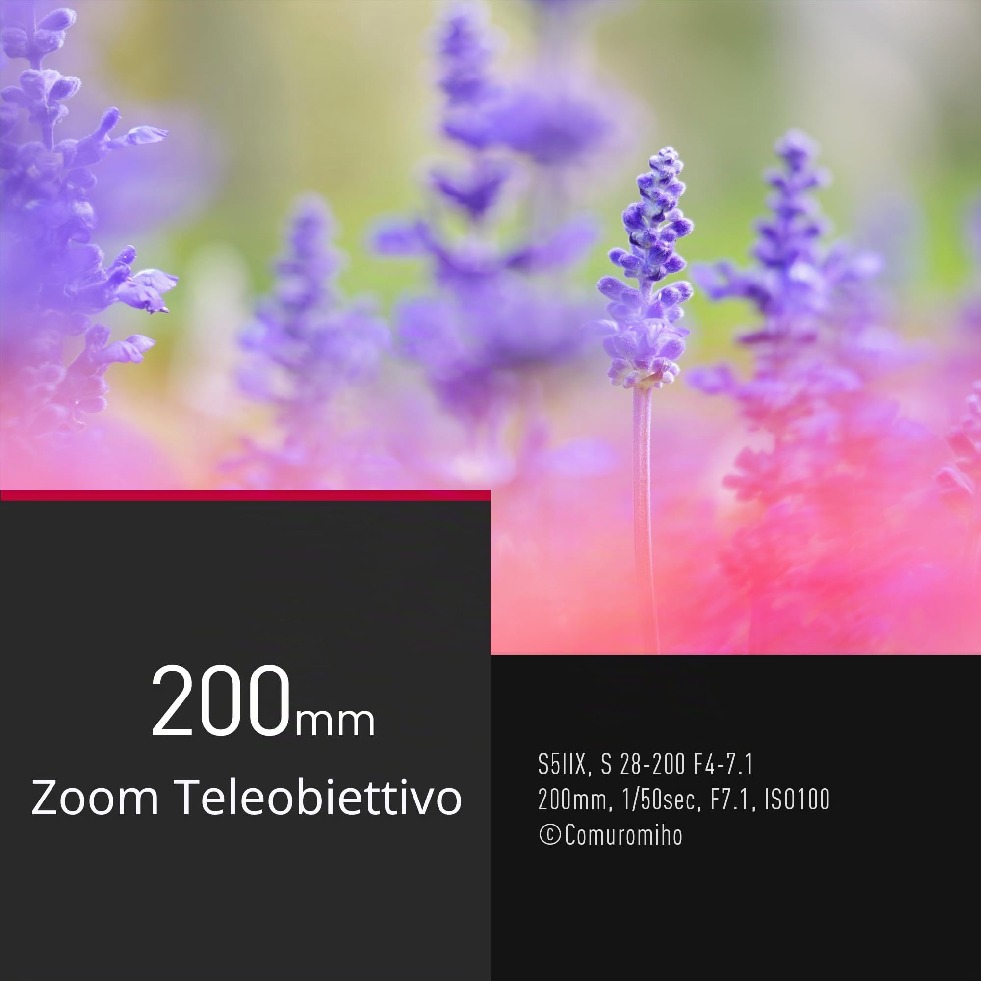 Panasonic Lumix S-R28200E 28-200 mm F4.0-7.1 Macro OIS, Obiettivo per Fotocamera Full Frame, Zoom Ampio e Lungo, Dual IS 2, Resistente a Polvere/Schizzi/Gelo, Ottimo per Video 4K, Nero