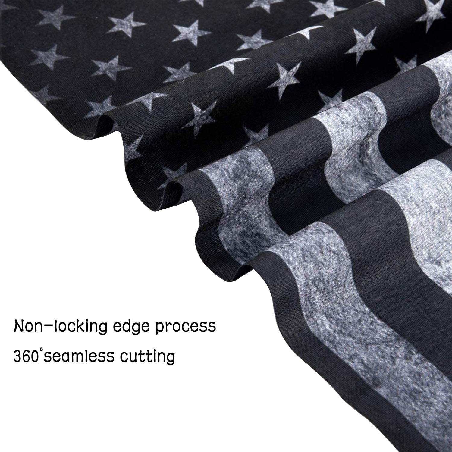 6 Pcs American Flag Outdoor Face Mask- Multifunctional Seamless Microfiber American Flag UV Protection Face Neck Gaiter Shields Headwear - Image 3