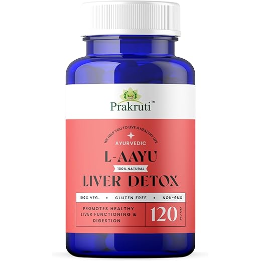 Prakruti Ayurveda Liver Detox Capsules - 120ct