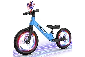 EagleStone Colorful Lighting Toddler Bike with Foot Rest