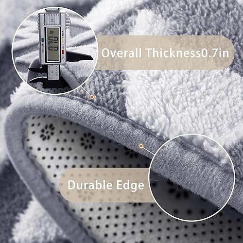 Miniatura 6 de Shaggy Area Rugs - Alfombras de espuma viscoelástica suaves y acogedoras, de 4 x 6 pies, alfombra esponjosa para sala de estar, dormitorio,