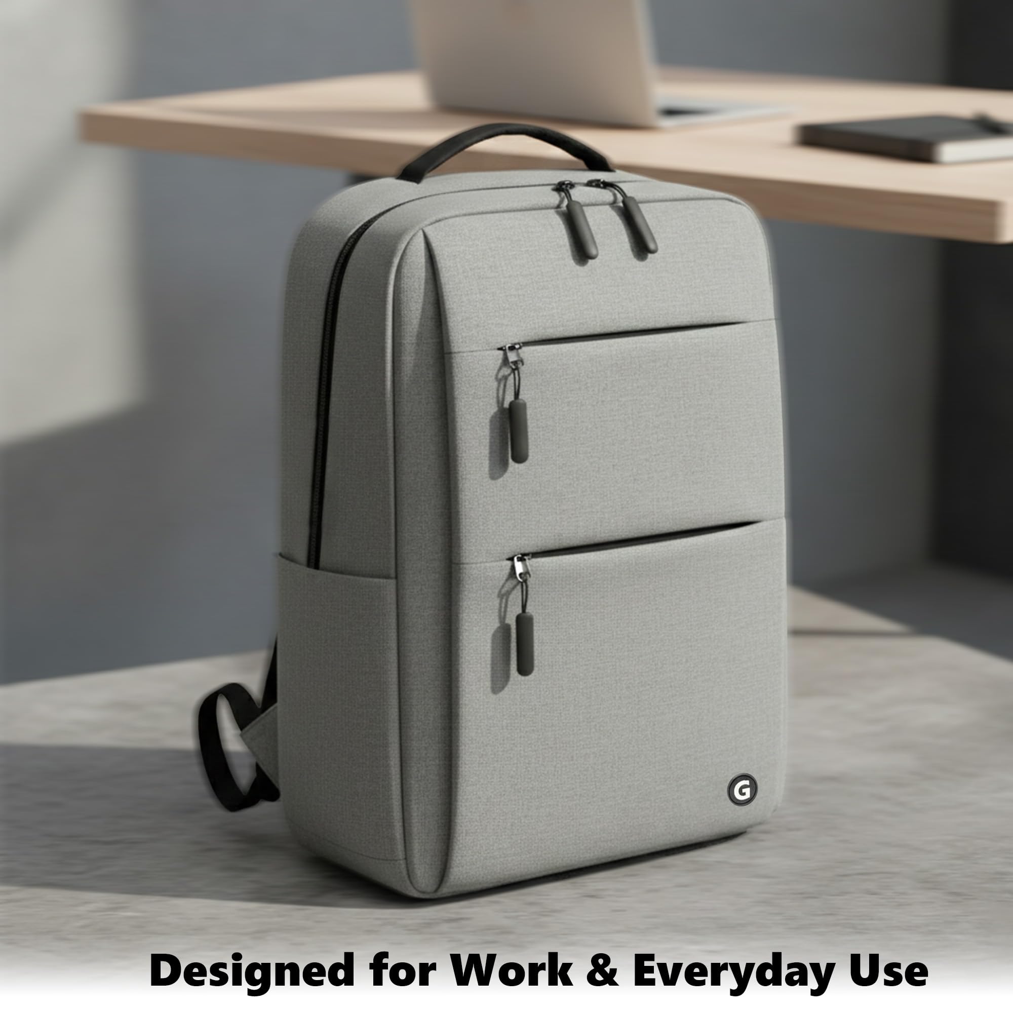 GadgetBite Graphite 20L Laptop Backpack with 15.6" Laptop Compartment, USB Charging Port, Organiser Pockets and Bottle Holder. Ideal for Office, College and Travel — Amazon image 7