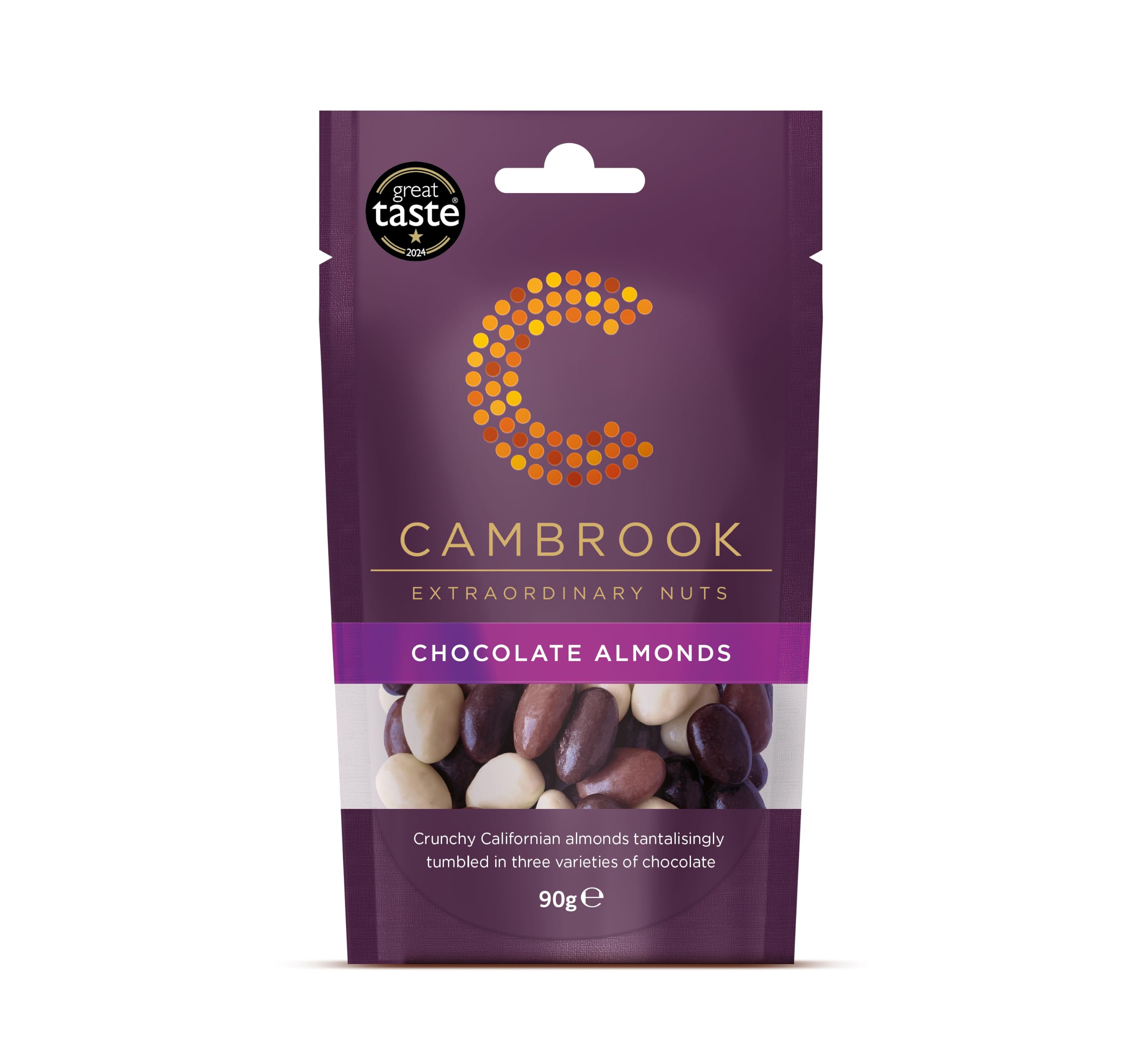 Cambrook - Chocolate Almonds, 90g Bag