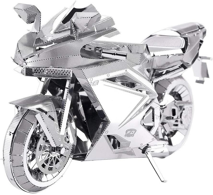 Piececool 3D Metal Puzzles for Adults, DIY 3D Motorcycle Model Kits,3D Puzzles for Teen Men Craft Kits, Great Birthday Gifts, 72 Pcs