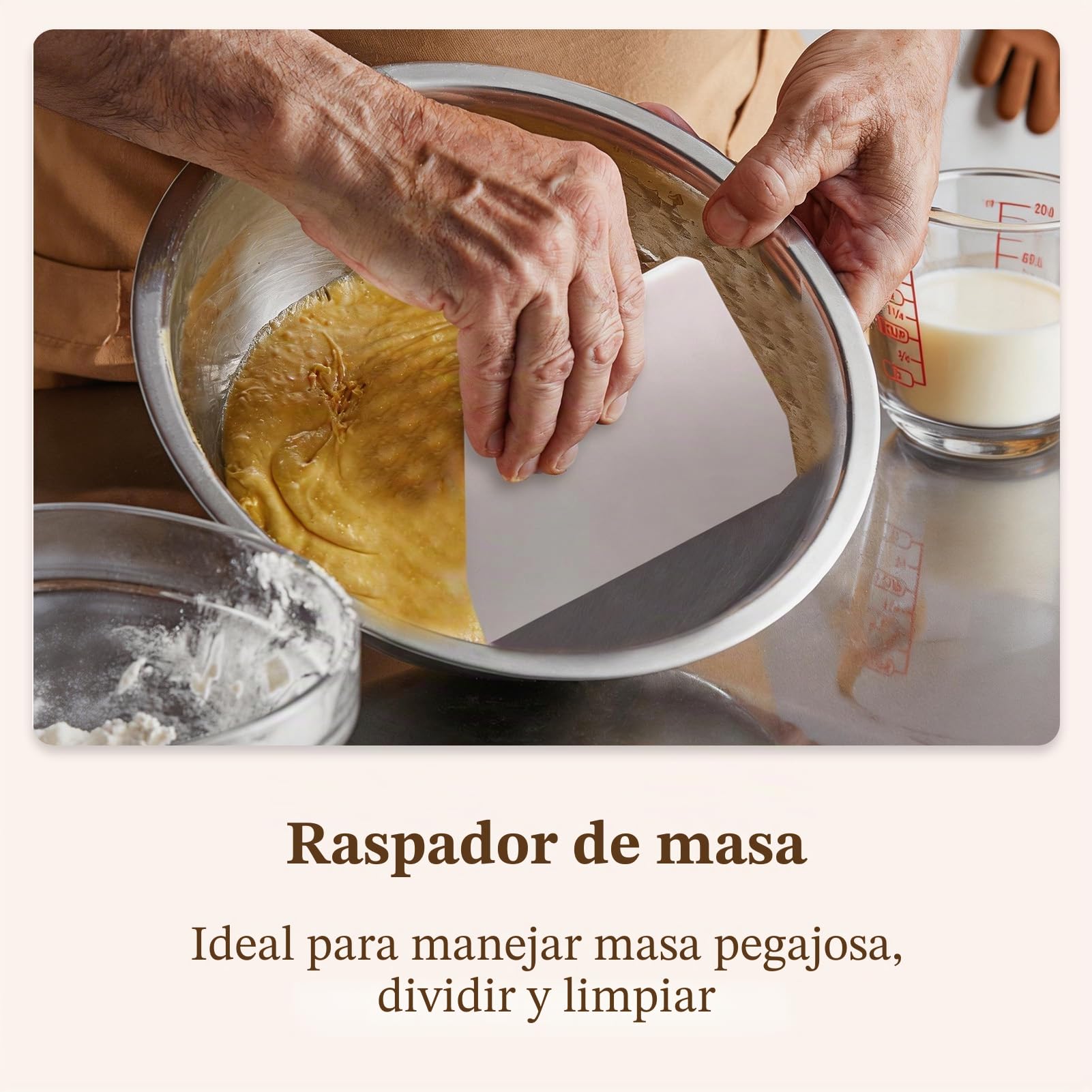 Banetones Pan 25cm Ovalado, Cesta Fermentacion Pan con Rascador y Lino de Ratán Natural
