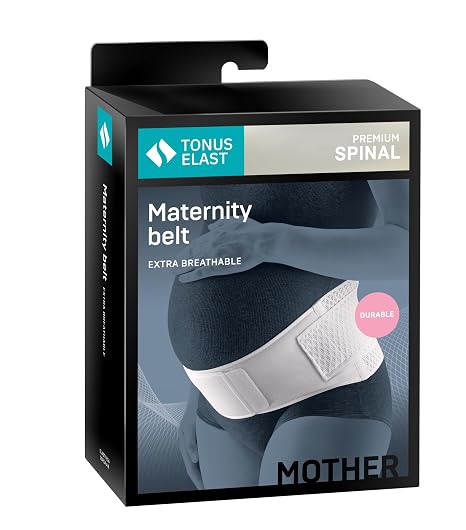 Tonus Elast Gerda Air Maternity Support Belt for Pregnancy - M-XL | Provides gentle abdominal and lower back support to help relieve pregnancy discomfort throughout every trimester
