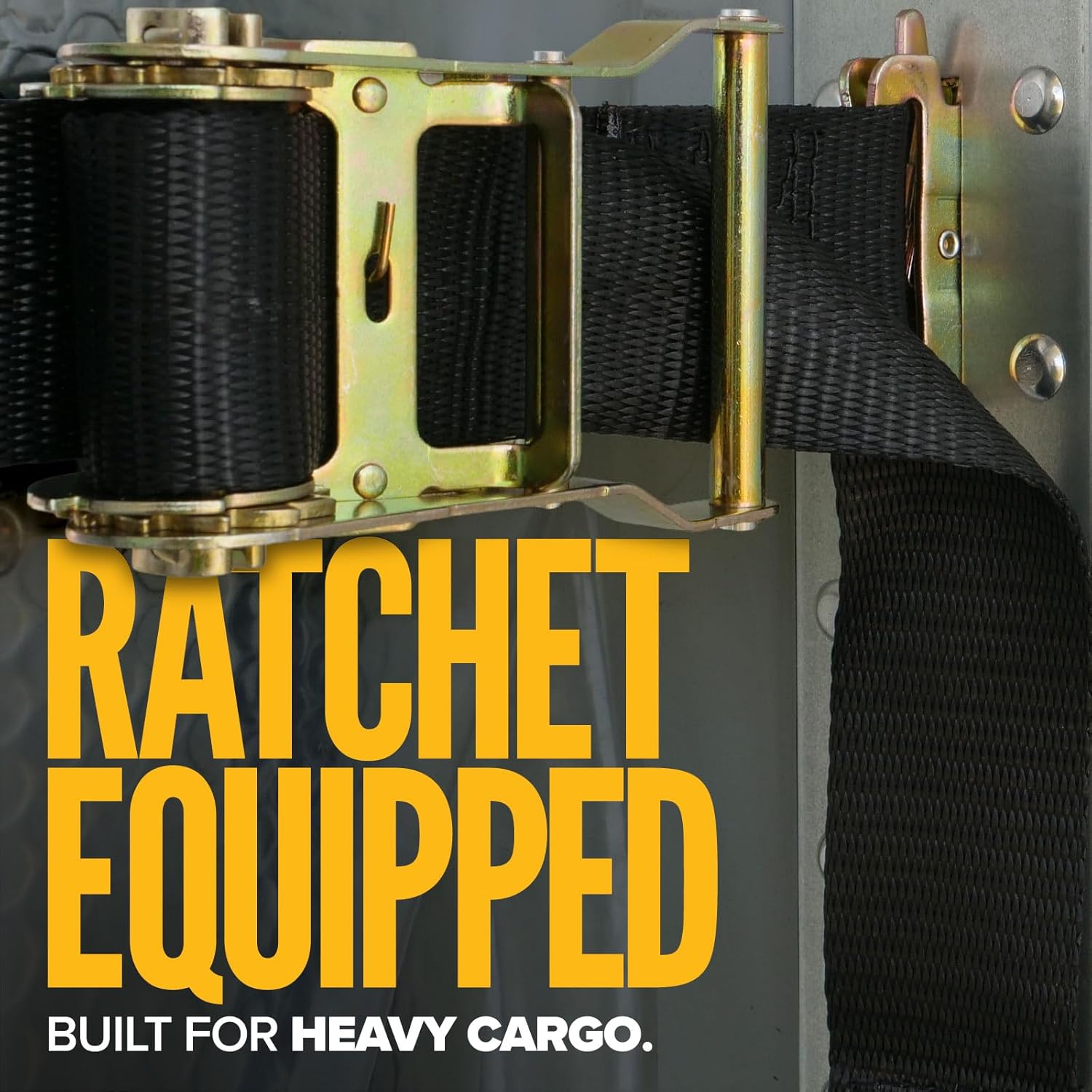 US Cargo Control E Track Cargo Nets for Trailer 82" x 42", Adjustable Heavy Duty Cargo Net with Ratchets for E-Track and X-Track Systems, 8" x 8" Holes, Use in Enclosed Trailers, Box Trucks, Garages - Image 5