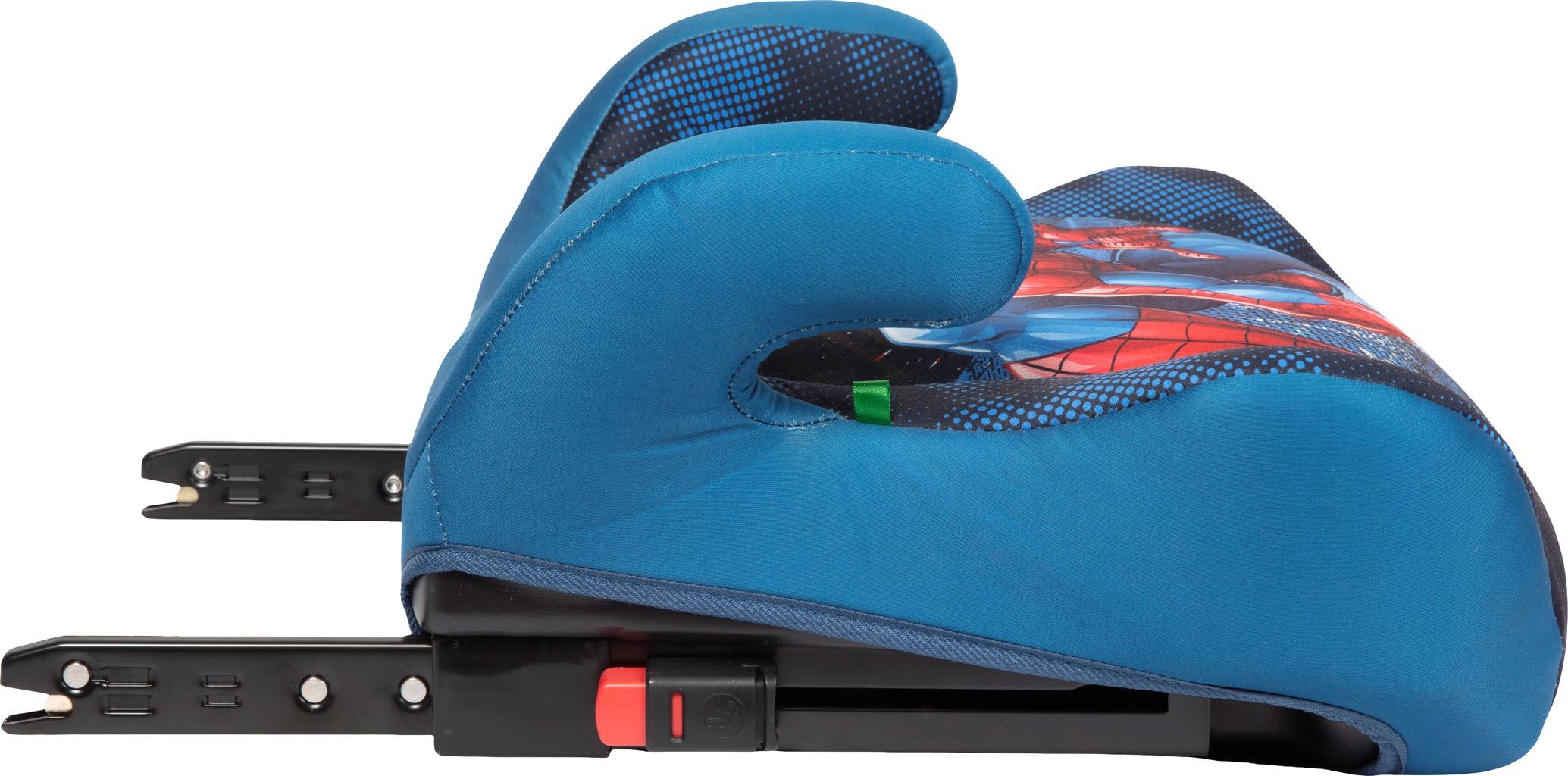 Asiento trasero infantil Marvel Spiderman i-Size ECE R129 ISOFIX, 12-150 cm, 22-36 kg, 6-12 años, grupo 3, fácil de transportar, extraíble y lavable