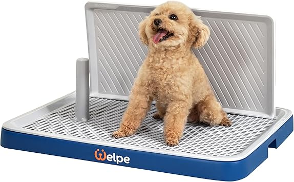 Welpe Dog Litter Box – The Perfect Indoor Dog Potty Tray with High Walls for Small & Medium Dogs, Mess-Free Puppy Training, Protects Floors & Makes Housebreaking Easy!
