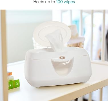 Munchkin Warm Glow Baby Wipe Warmer with Nightlight, White