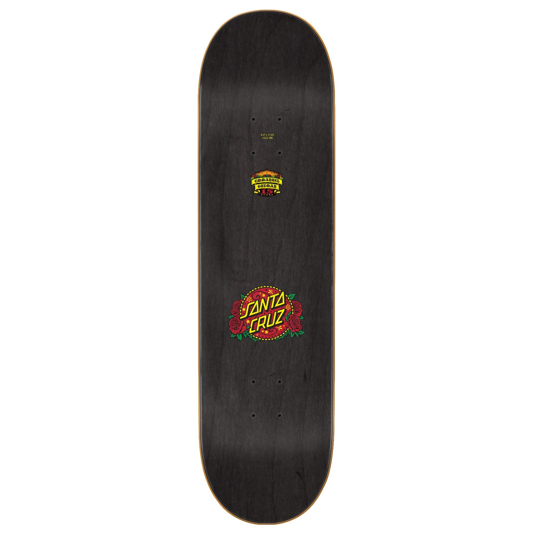 Santa Cruz Guzman Divine Diner Skateboard Deck - 9.16" X 30.55" Shaped Deck With Grip Tape