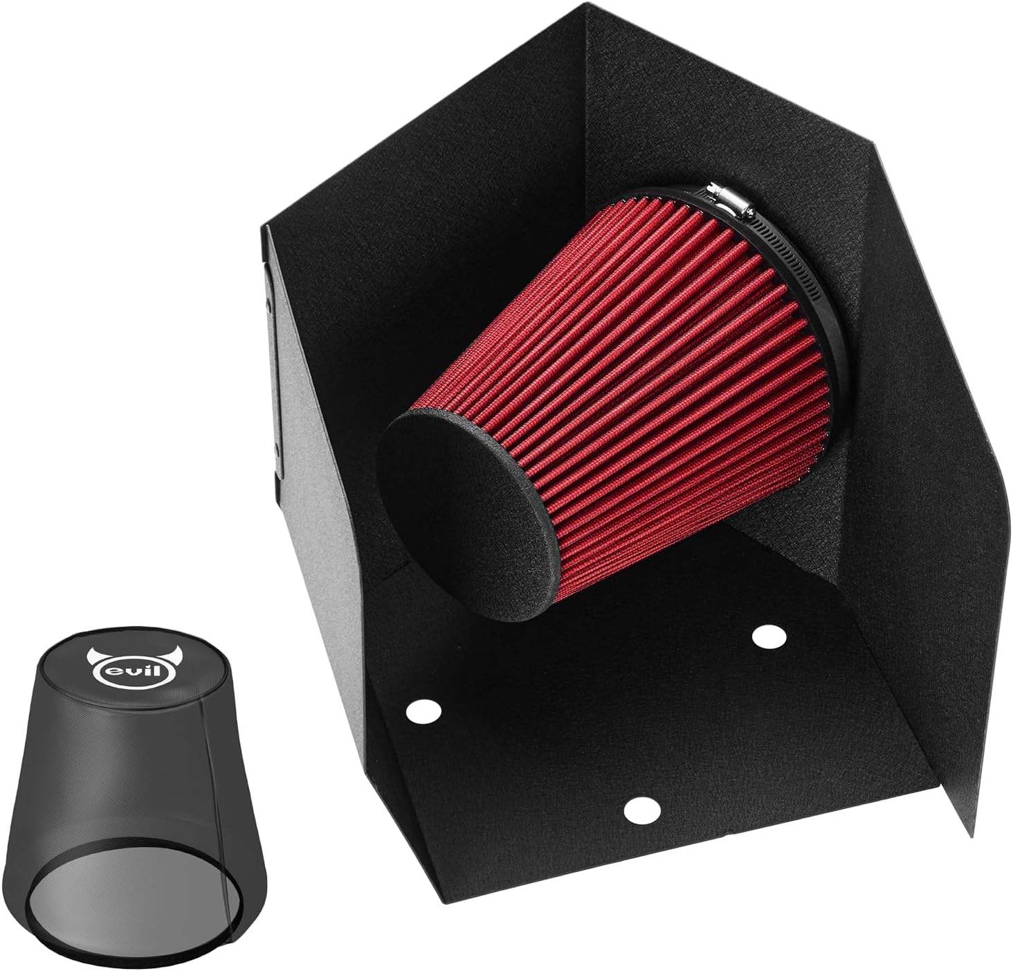 EVIL ENERGY Cold Air Intake Compatible for 1994-2002 Dodge Ram 2500 3500 5.9L L6, Increases Horsepower, Towing Performance & Acceleration, Includes Heat Shield & Pre-Filter, Black