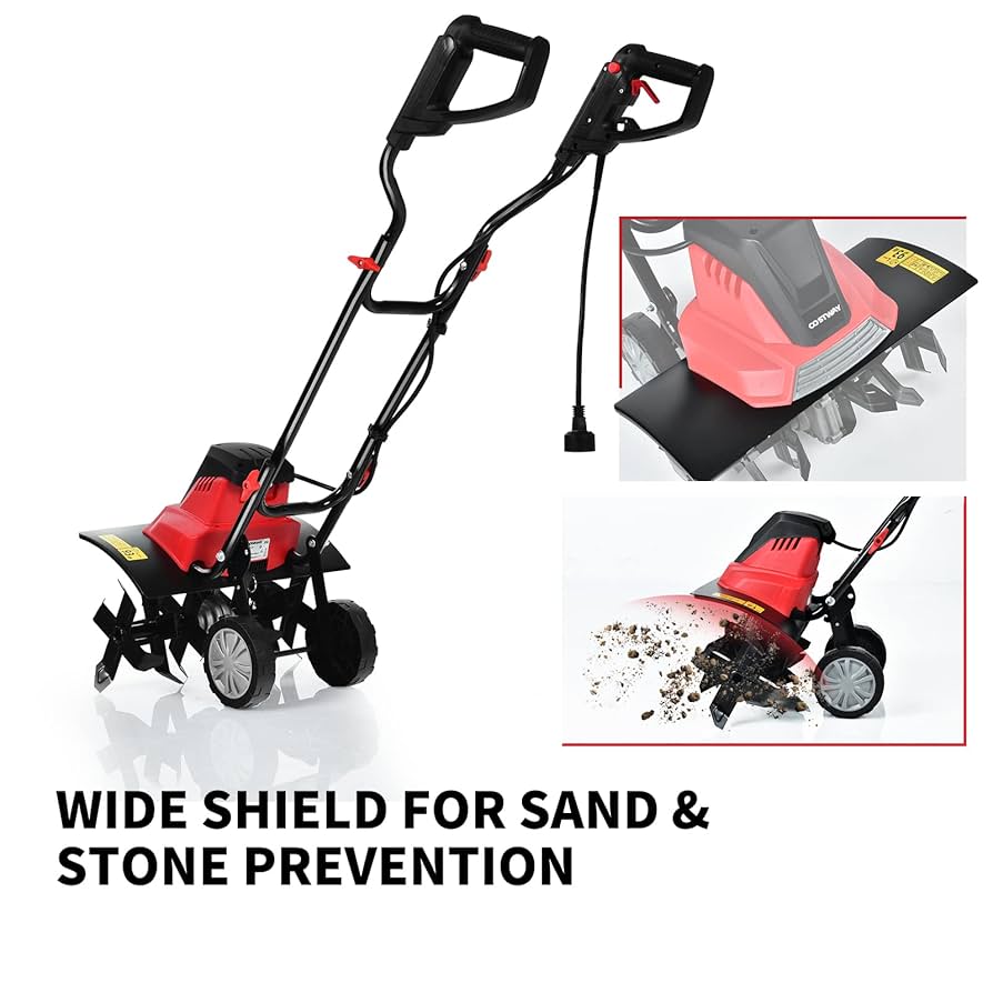 YA−MAN GR13W Happytools 13.5 Amp Electric Tiller, Corded Rototiller Tool