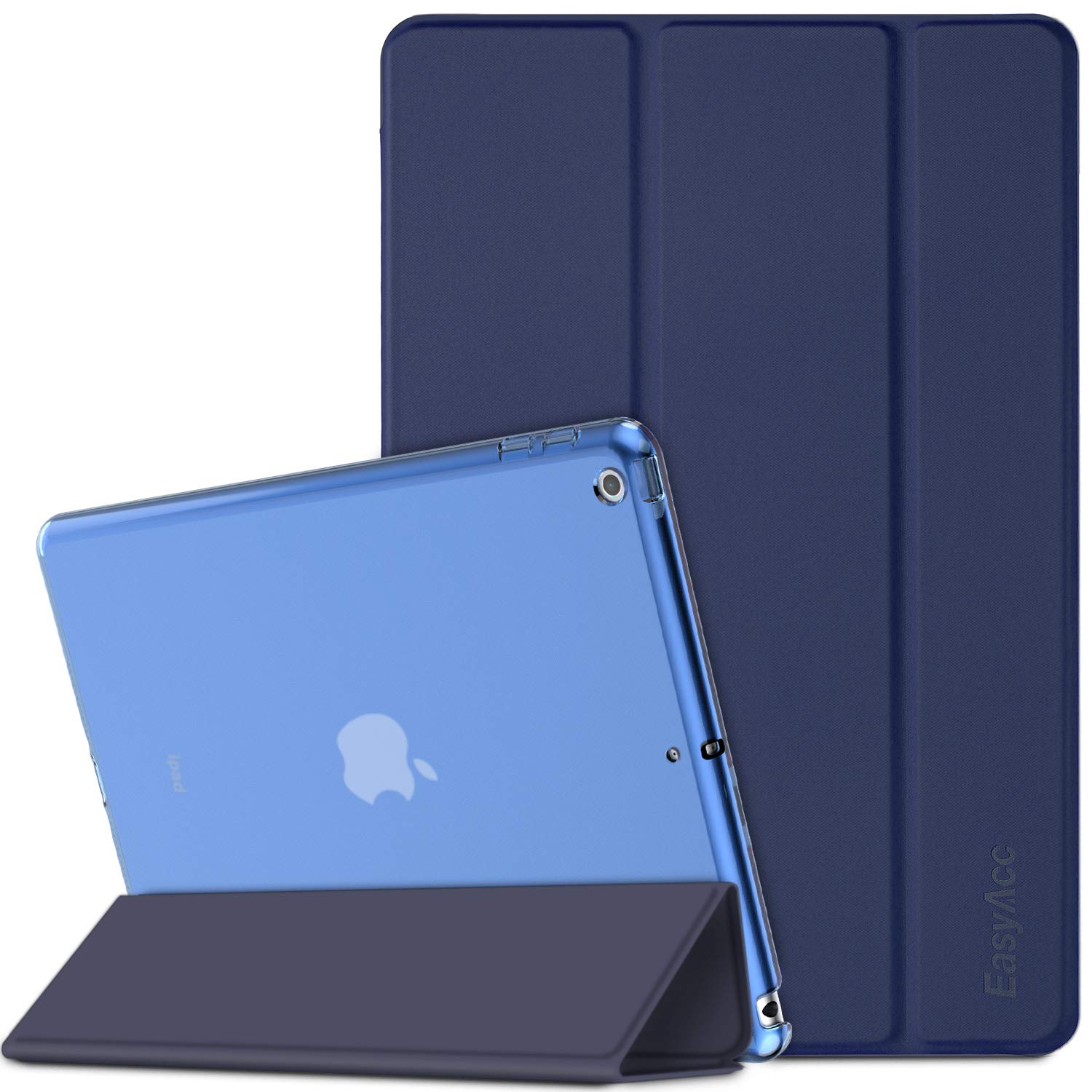 EasyAcc Cover Custodia Compatibile con iPad 9.7 2018 6a Generazione/2017 iPad 5a Generazione – Smart Cover Stand Ultral Leggero Slim con Cover Posteriore Traslucida Smerigliata per iPad 9,7 pollici
