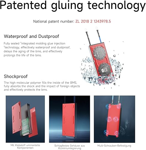 Miniatura 2 de DALY BMS 4S 12V 100A LiFePO4 3.2V Módulo de protección de batería PCB con cables de equilibrio BMS para batería 18650 12V en inversor de