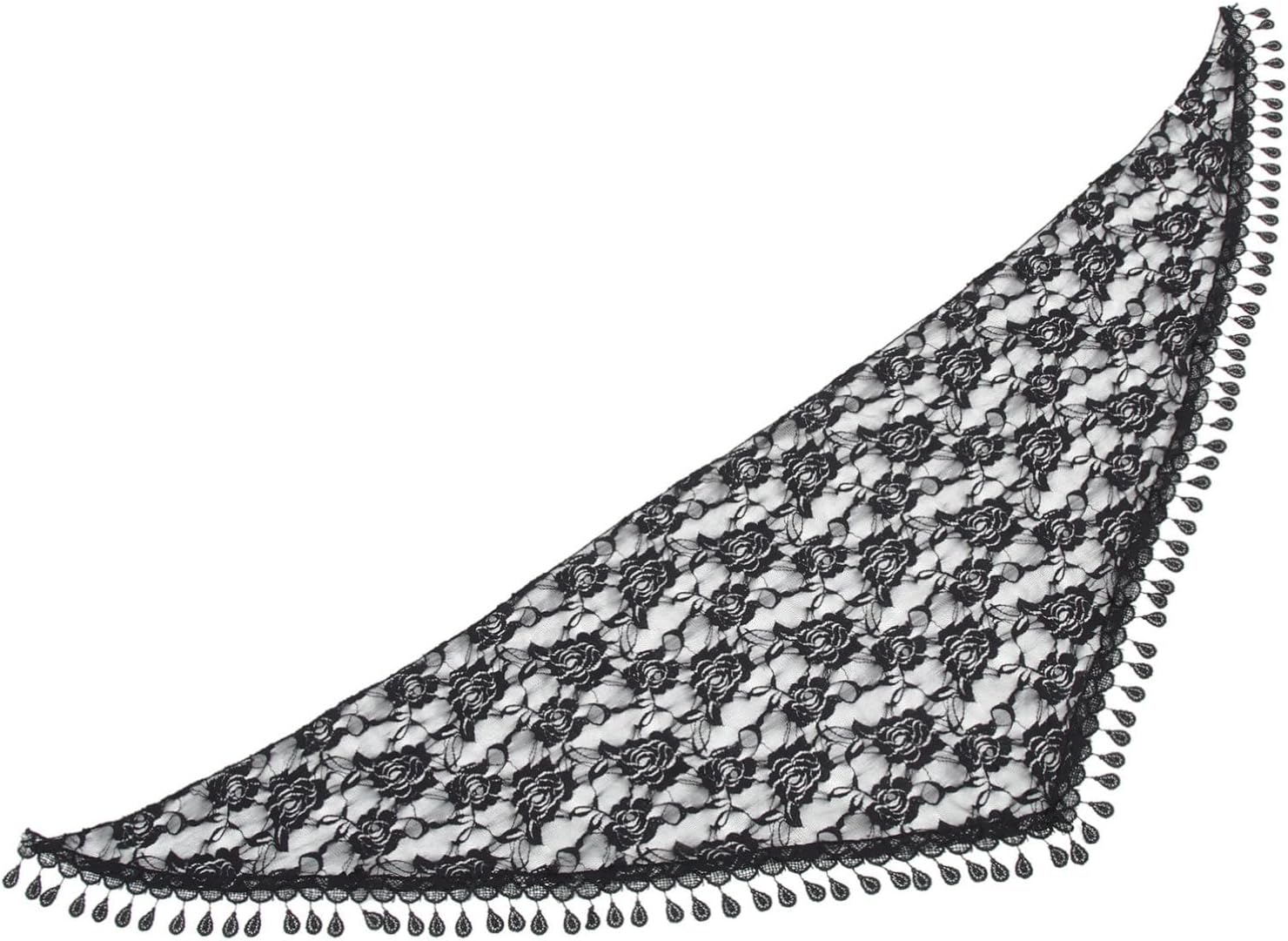 Voile Triangulaire Dentelle Femme – Écharpe Rétro Mantille Catholique Élégante Et Respirante