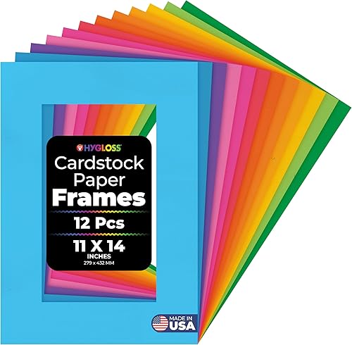 Hygloss Products Bright Specialty Frames Cardstock Paper Frame-Large-11 x 14 Inc