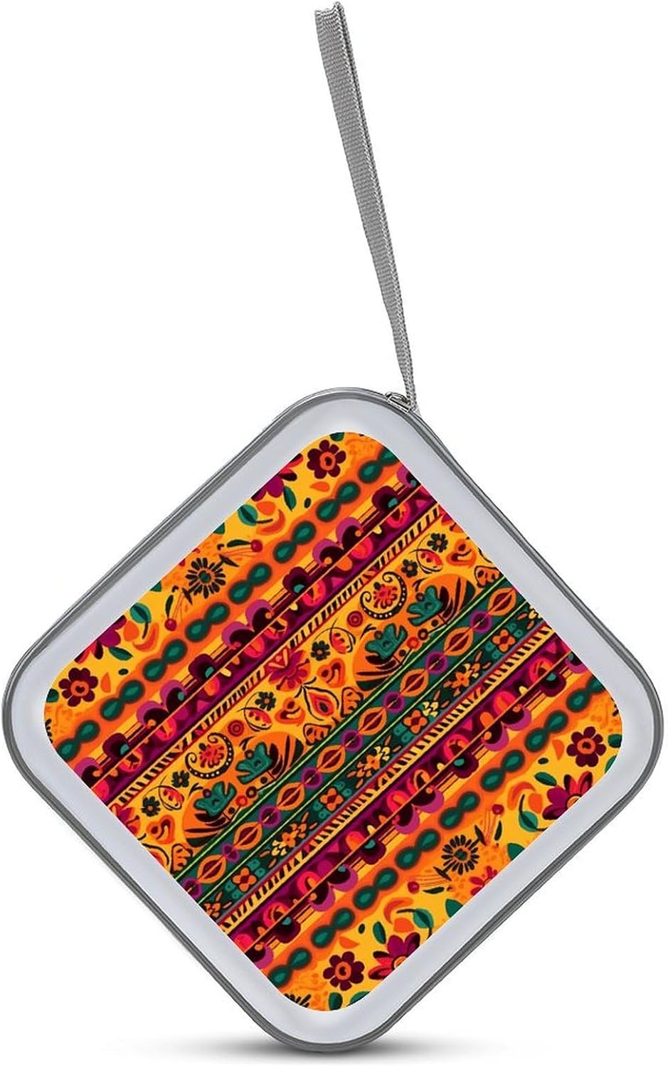 Mexican Folk Art Boho CD/DVD Case Holder 40 Capacity image 3