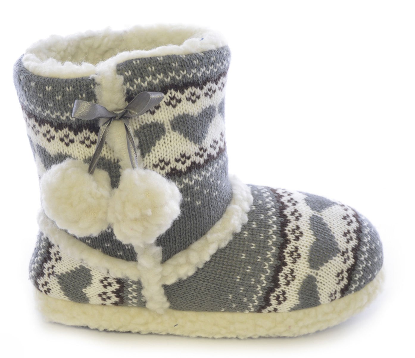 Warm Boot Slippers Pretty Heart Design for Women