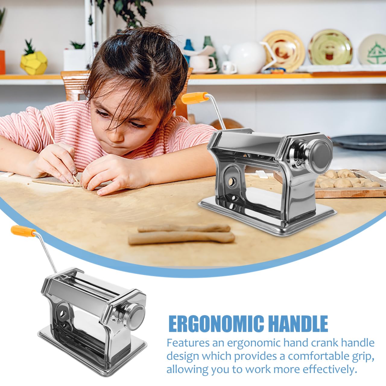 EXCEART Tonpresse Für Polymer Clay Mit Ergonomischem Design Und Glatter Basis Handliche Knete Roller Für Basteln Töpfern Werkzeug Für Modellierarbeiten Kompakt Und Platzsparend