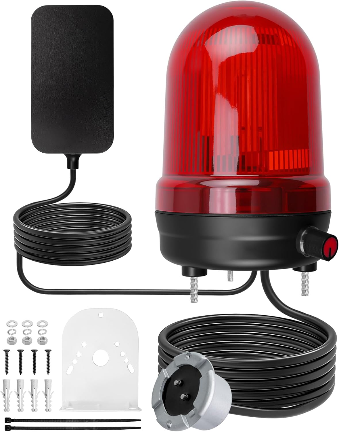 Sump Pump Alarm with 110dB Loud Alarm and LED Indicator, 10ft Probe Cable, Ideal for Indoor Outdoor Systems in Basements Sumps