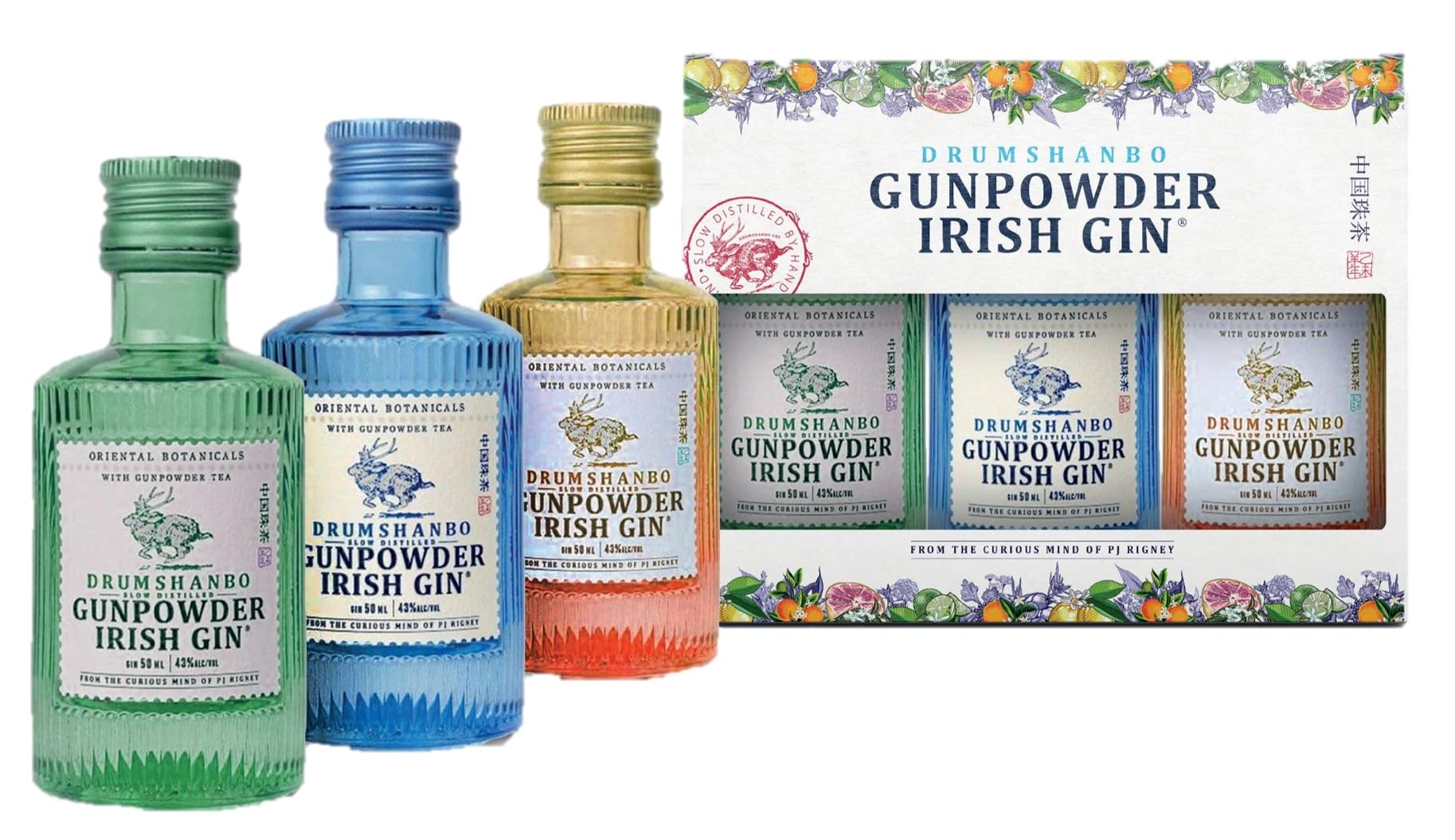 Drumshanbo Gunpowder Miniature Trio Pack | (3x5cl) | 43% vol