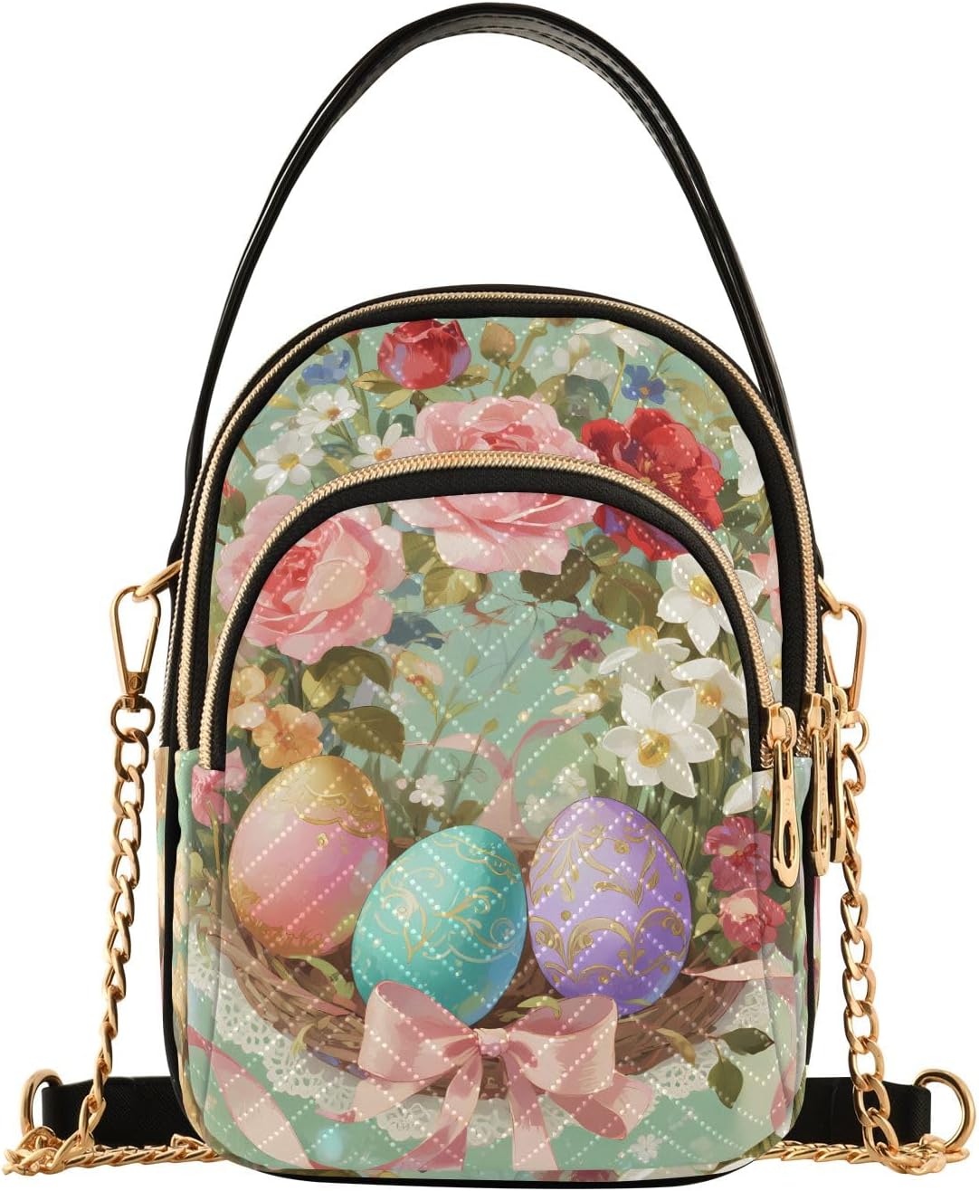 Quilted Crossbody Bag Small Shoulder Purse Women's Handbags Phone Purse with Chain
