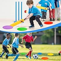 Vista 4 de 9 inch Spot Markers Flat Field Cones,Non Slip Spot Floor Dots for Soccer Basketball Baseball Sports Speed Agility Training