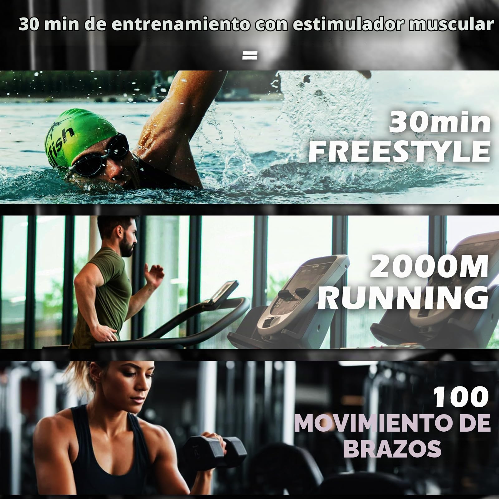 Abdominales Electroestimulacion, Electroestimulador Muscular Abdominales, EMS Electroestimulador Muscular, USB Recargable Hombresy&Mujeres Ejercitador del Abdomen/Brazo (8 Modos +19 Intensidads)