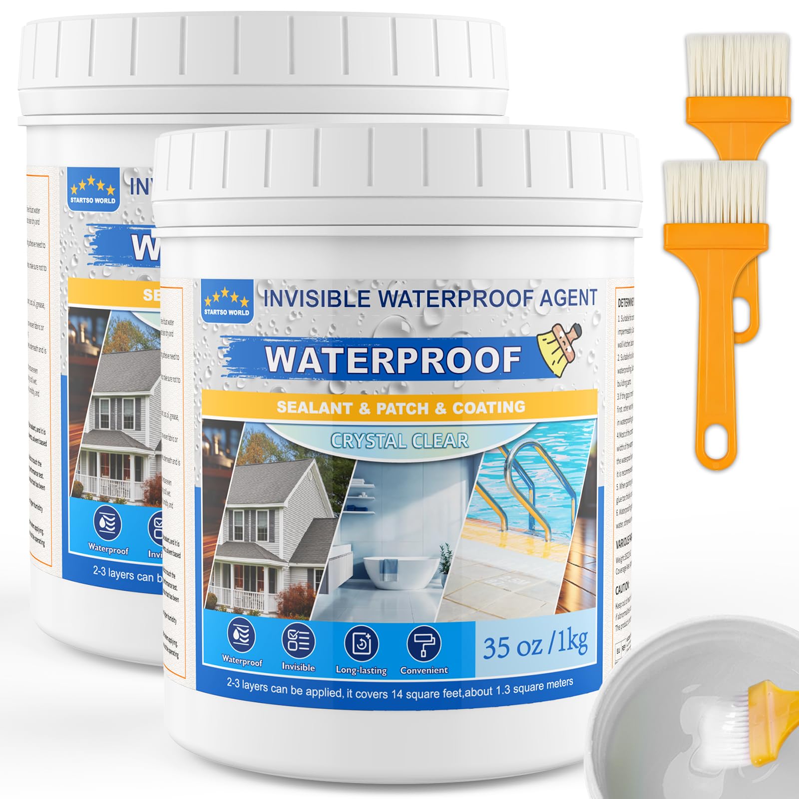 Transparenter Wasserdichter Beschichtungsmittel