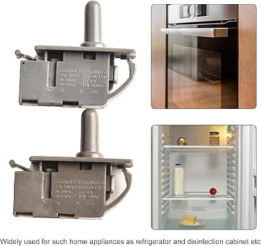Convenient Push Button Switch for Fridge Door Light Compatible with Various Models