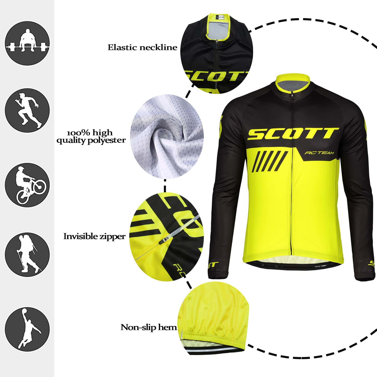 HOMTOL Abbigliamento Ciclismo Set Manica Corta Tuta Ciclismo Uomo Completo Ciclismo Estivo Per Bici Da MTB Con Pantaloncini Imbottiti in Gel Traspirante e Ad Asciugatura Rapida