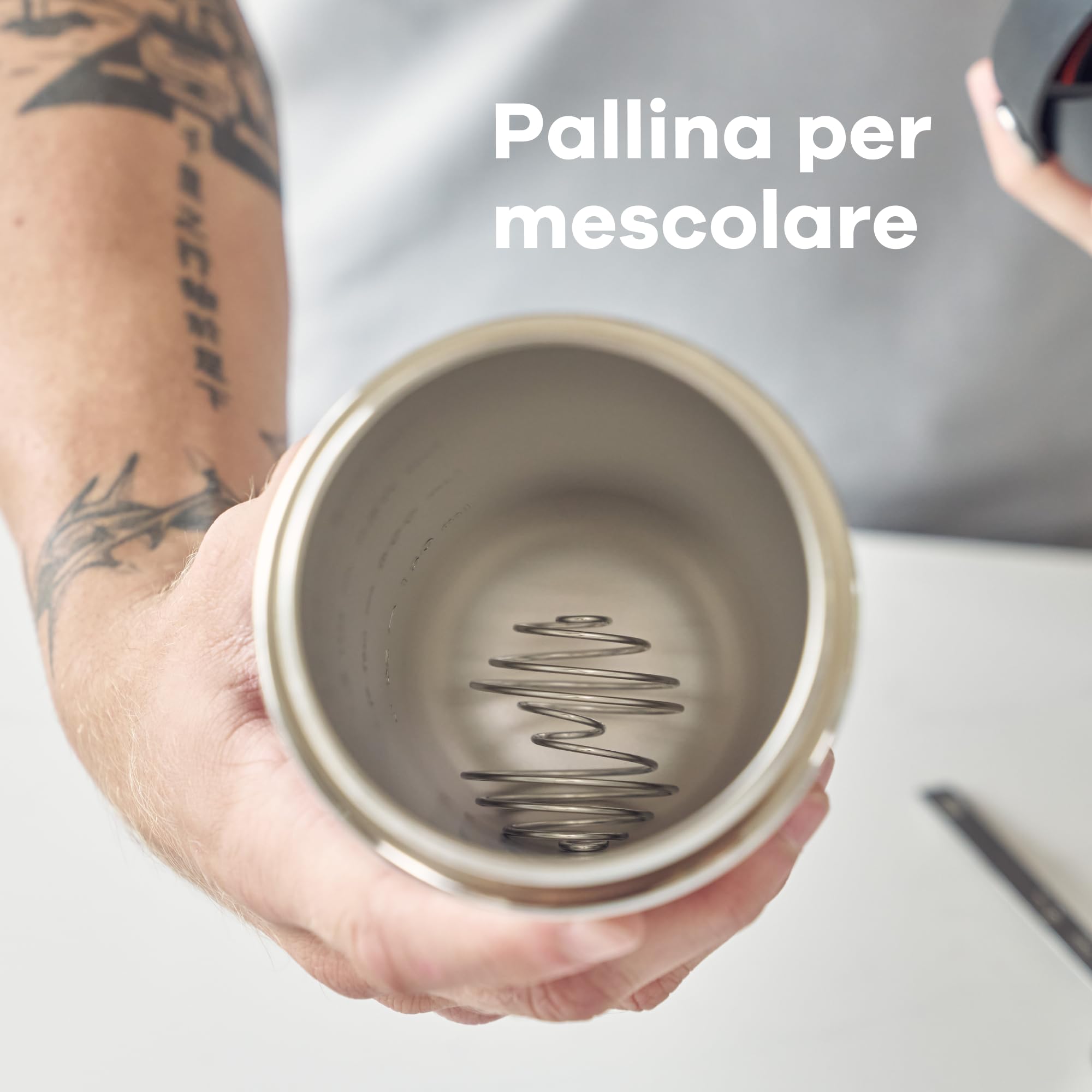 Hydro Flask - Bottiglia shaker isolata 709 ml (24 oz) per frullati proteici e integratori - Tappo Chug a prova di perdite - Senza BPA - Agave