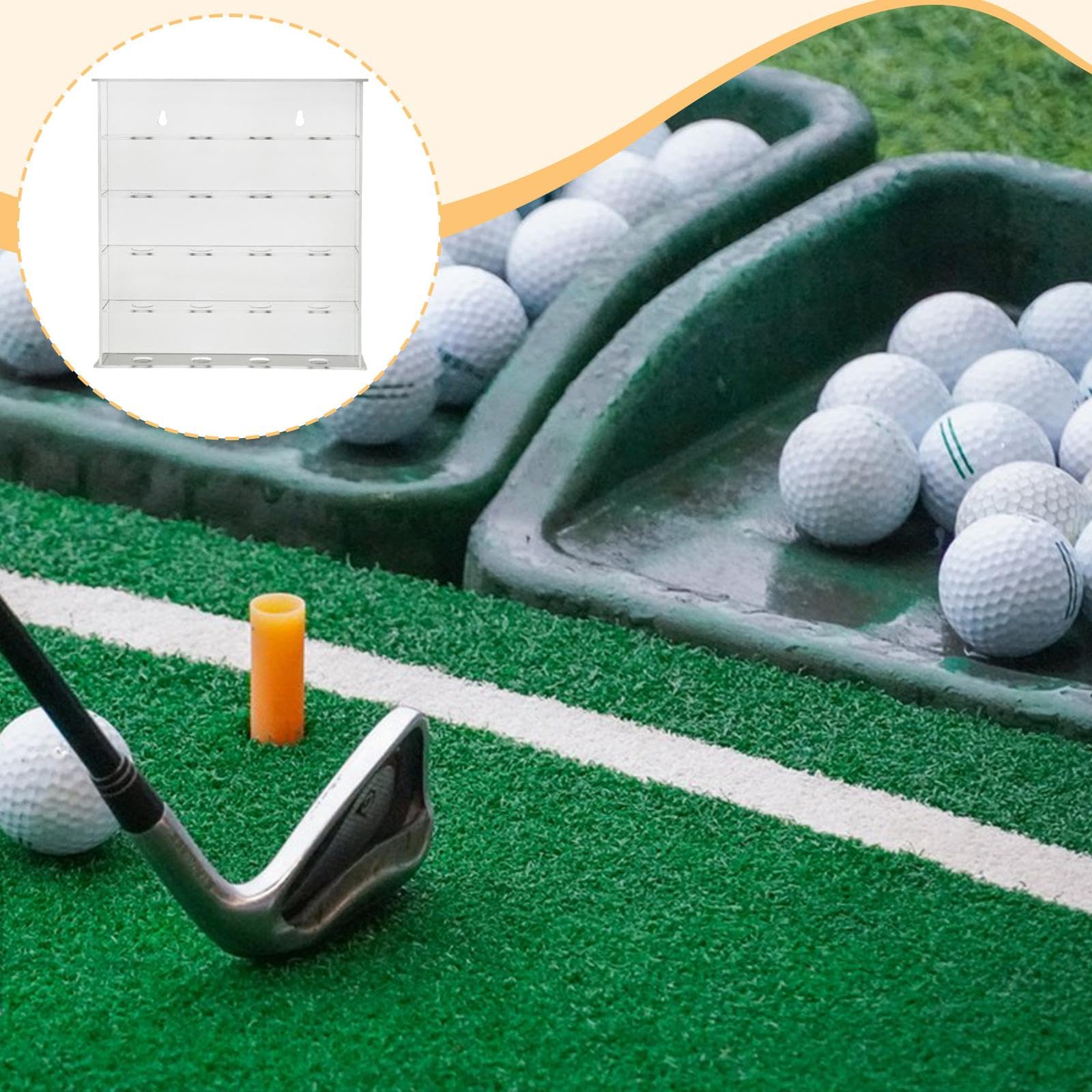 Estuche de exhibición de Pelotas de Golf, Regalo para entusiastas del Golf, Organizador de Palos de Golf, Soporte de Pared para Pelotas de Tenis,