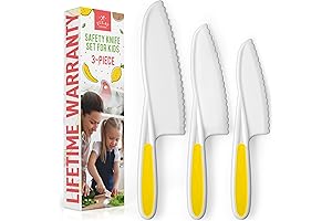 Zulay Toddler Knife Set for Real Cooking and Baking