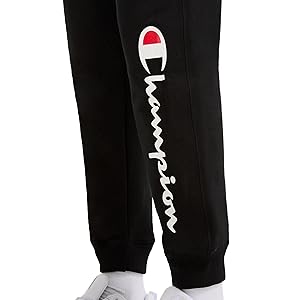 Champion Women's Fleece Joggers, Standard Fit, Midweight, Script & C Logo, Available in Regular and Plus