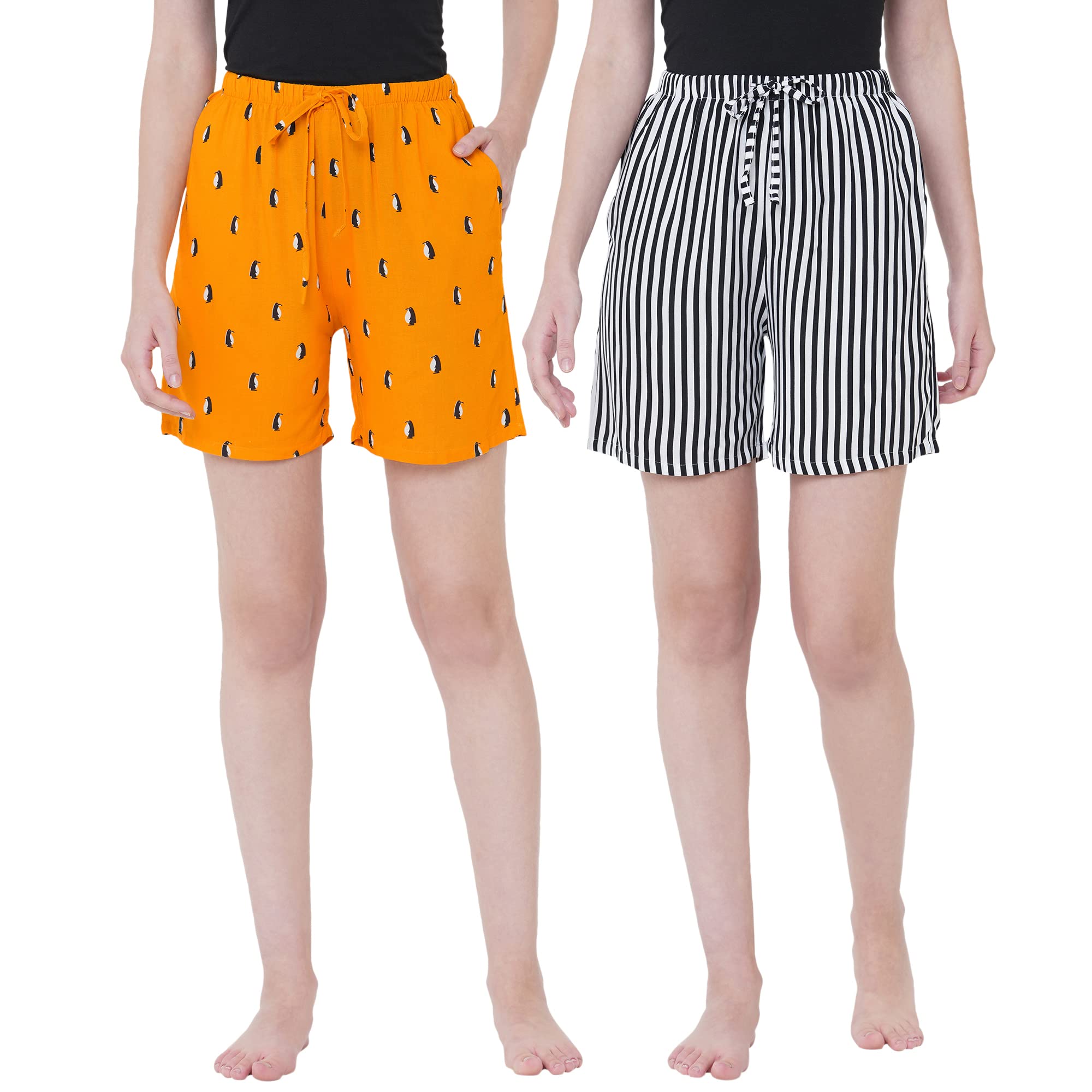 urban scottish Comfortable Women's Shorts 100% Viscose - Exquisite at Home Gear for Staying Comfy - Stunning Print and Expert Stitching - Moisture Wicking Fabric with Casual Beach Style-picture-43
