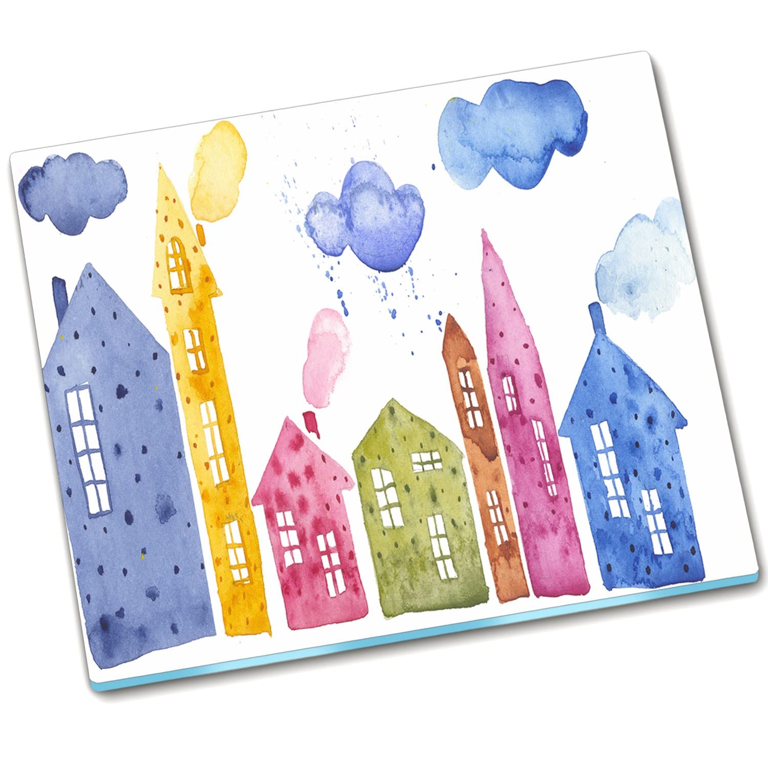 Plaque de protection en verre durci 60x52 cm Décormat pour couvrir les plaques de cuisson